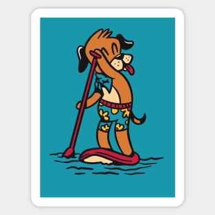 SUP Dog Rentals | Funny Paddleboarding Dog Sticker